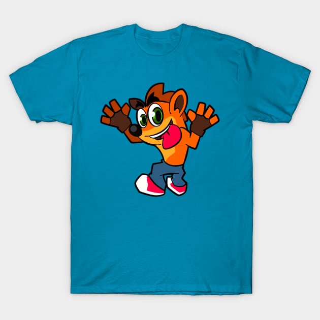 Crash Bandicoot T-Shirt by lolo_aburto